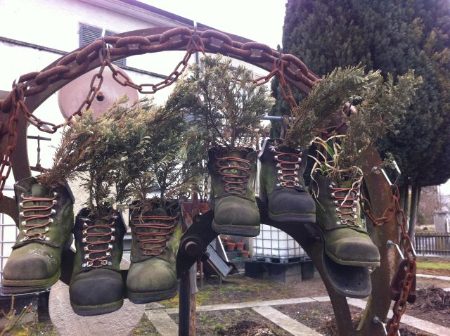 Wanderschuhe anders genutzt